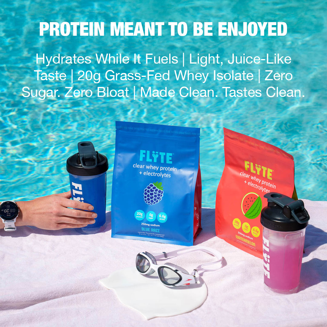 Blue Razz Clear Whey Protein Isolate Water - 20g Protein - FLYTE