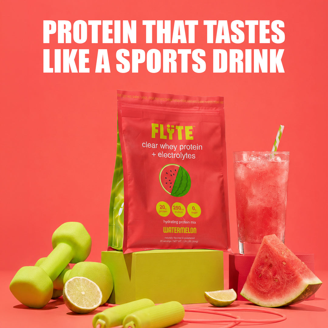 Watermelon Clear Whey Protein Isolate Water - 20g Protein - FLYTE