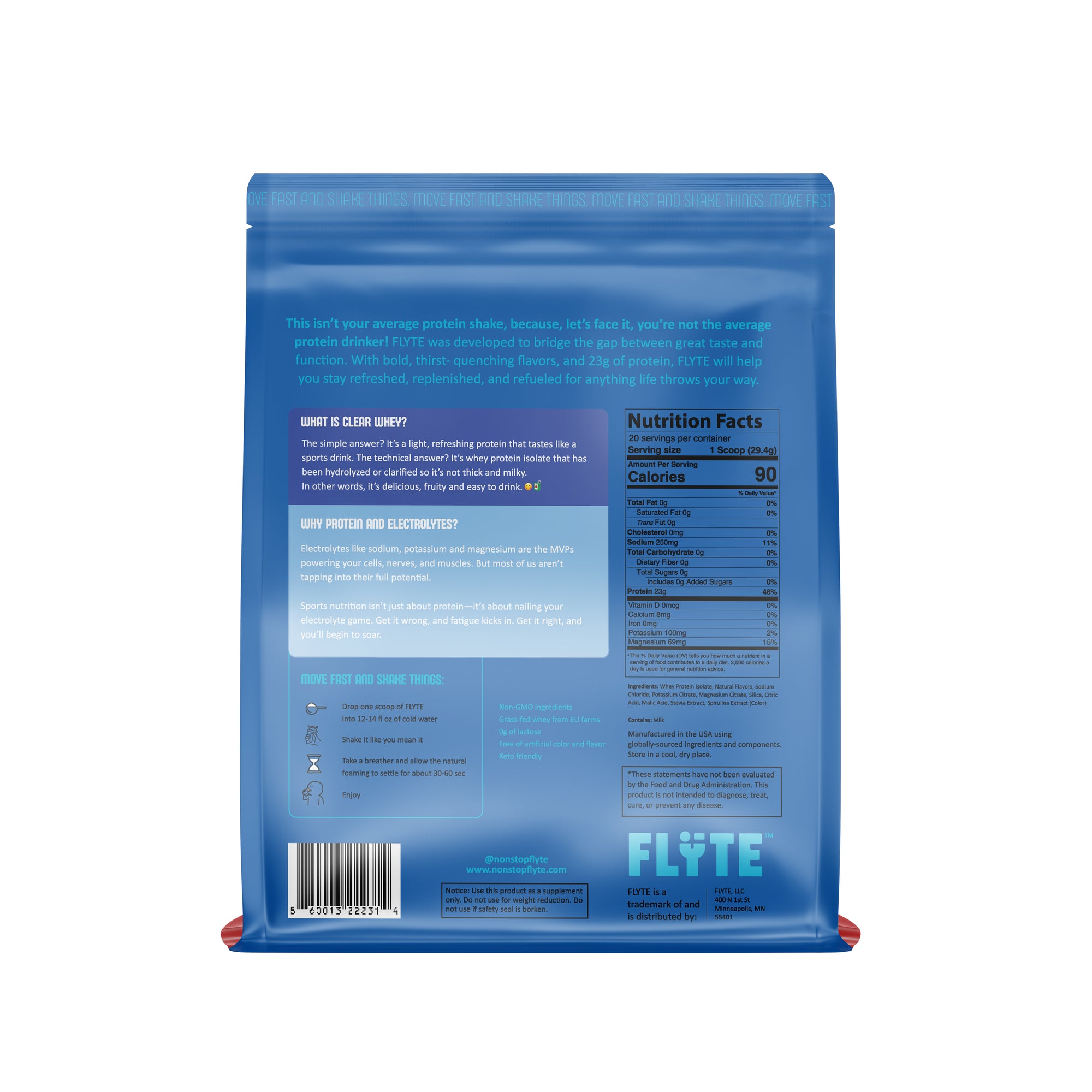 Blue Razz FLYTE Clear Protein + Electrolytes (Preorder)